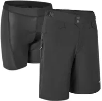 Cykelshorts GripGrab W's Flow 2-in-1 Technical Cycling Shorts Svart